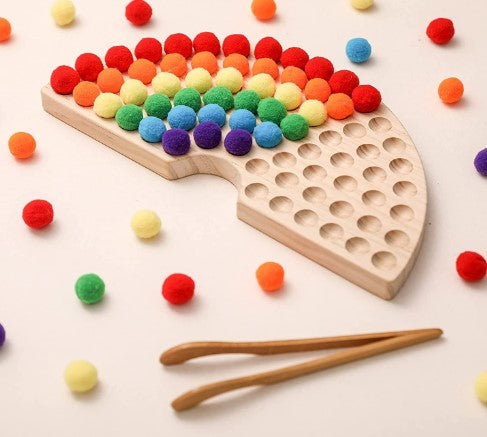 Montessori Fine Motor Learning Rainbow Toy