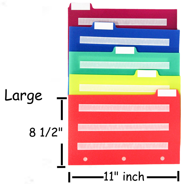 5 Color Dividers/Tabs Set