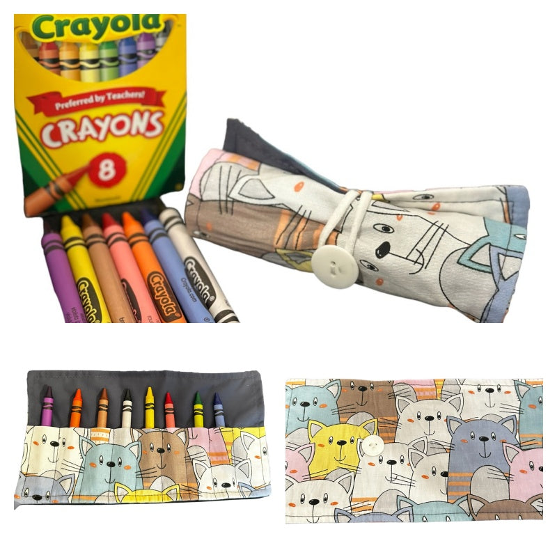 On The Go Crayons Caddy Holder roll up case