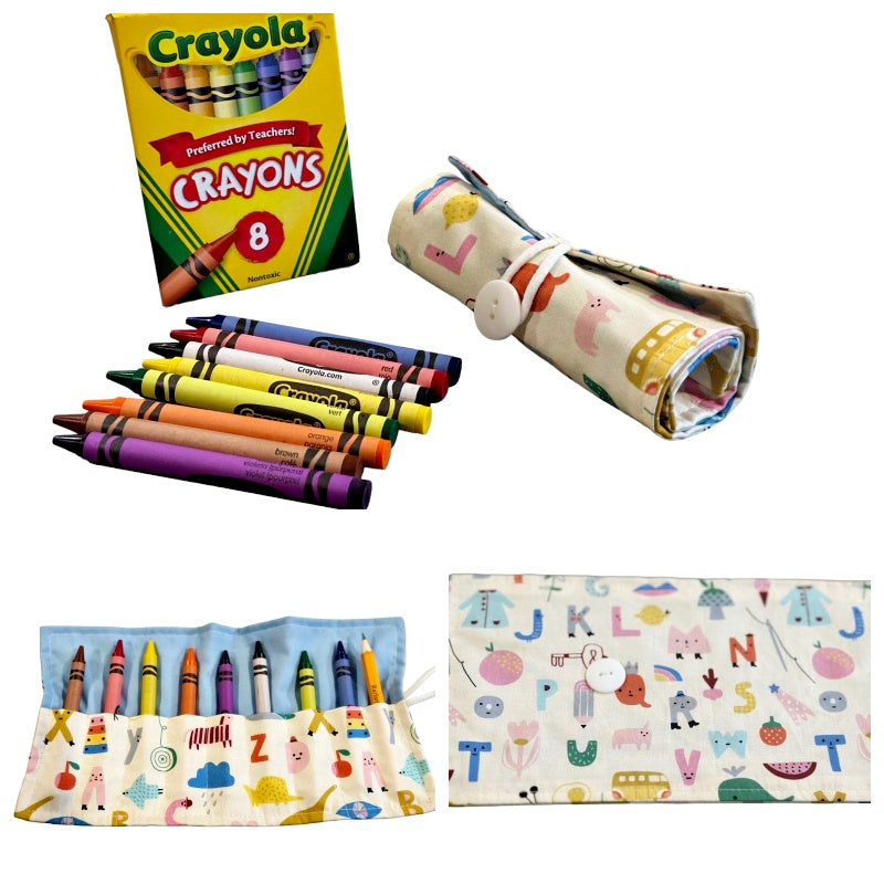 On The Go Crayons Caddy Holder roll up case