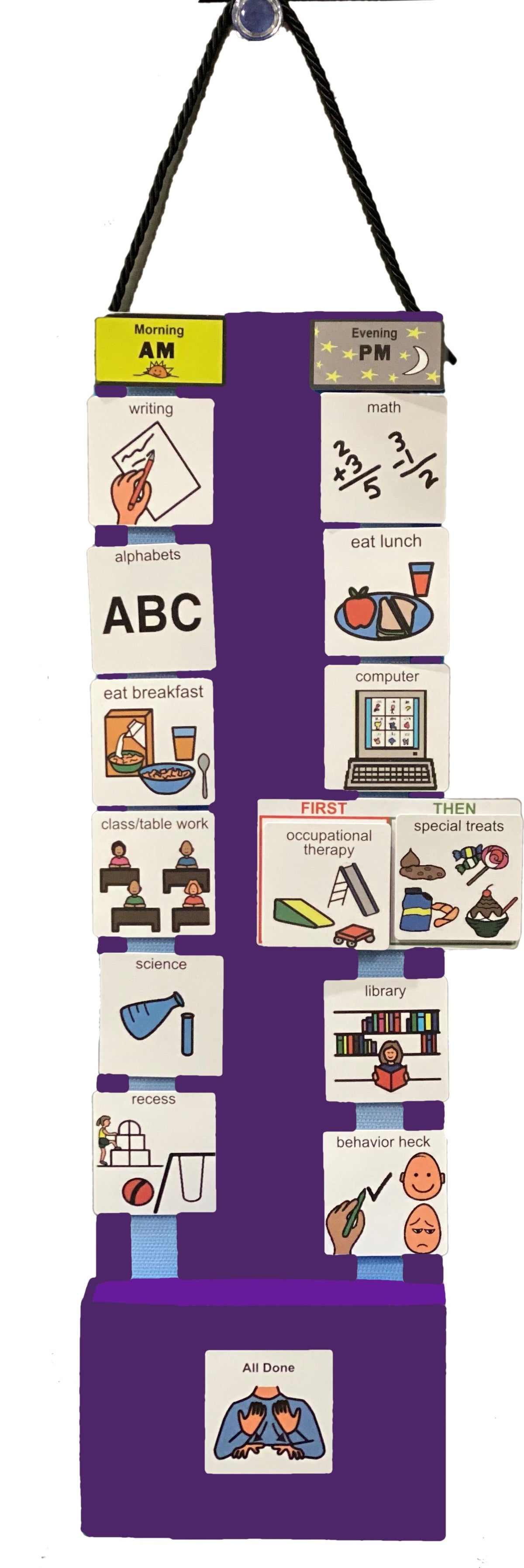 Behavioral Magnetic Plastic Visual Schedule