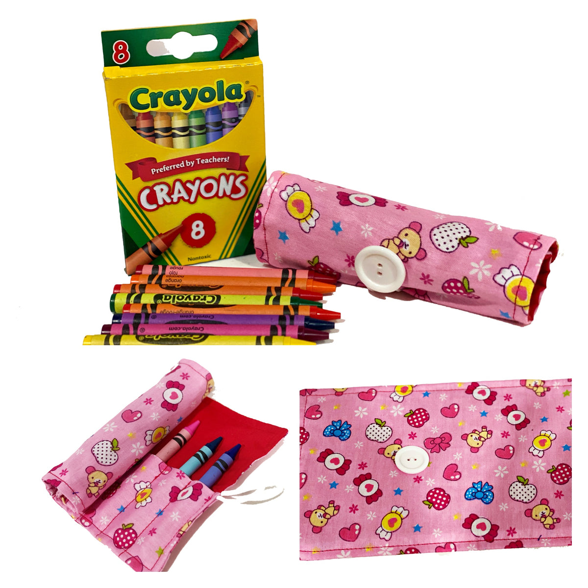 On The Go Crayons Caddy Holder roll up case